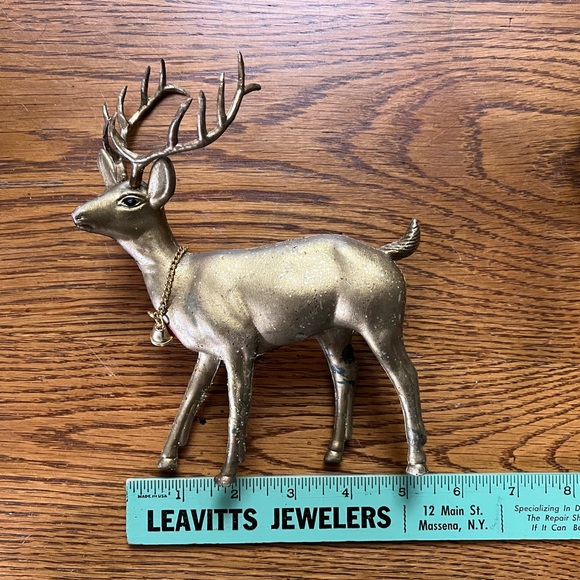Vintage plastic deer gold - Picture 10 of 12